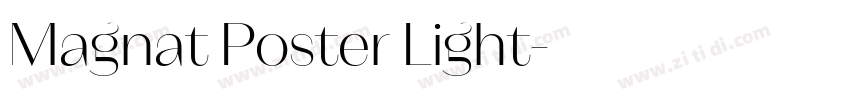 Magnat Poster Light字体转换